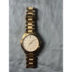 Michael Kors Runway Women MK-5128 Chronograph Rose Gold Quartz 38mm Watch 6 1/4"